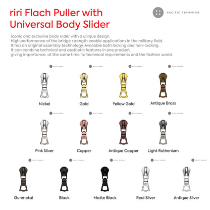 riri Flach Standard Puller with Universal Body Slider