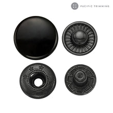 Load image into Gallery viewer, Premium Quality Standard Spring Snap Fastener Glossy Black (Enameled)
