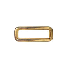 Load image into Gallery viewer, 1.63 Inch Metal Square Ring A-Style Gold
